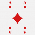 Design of game card as of diamond.