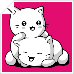 Stylish cats and kittens to print on t-shirts, mugs, gifts etc.
