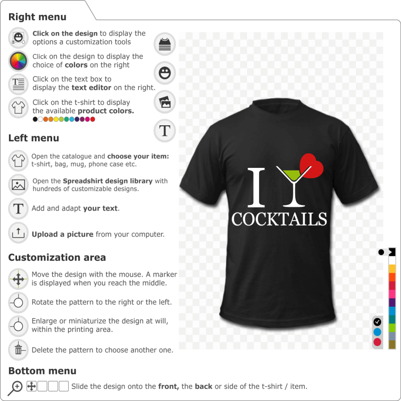 Your personalized I love alcohol t-shirt 
