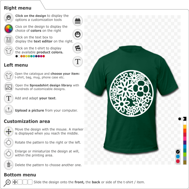 Print your flower t-shirt