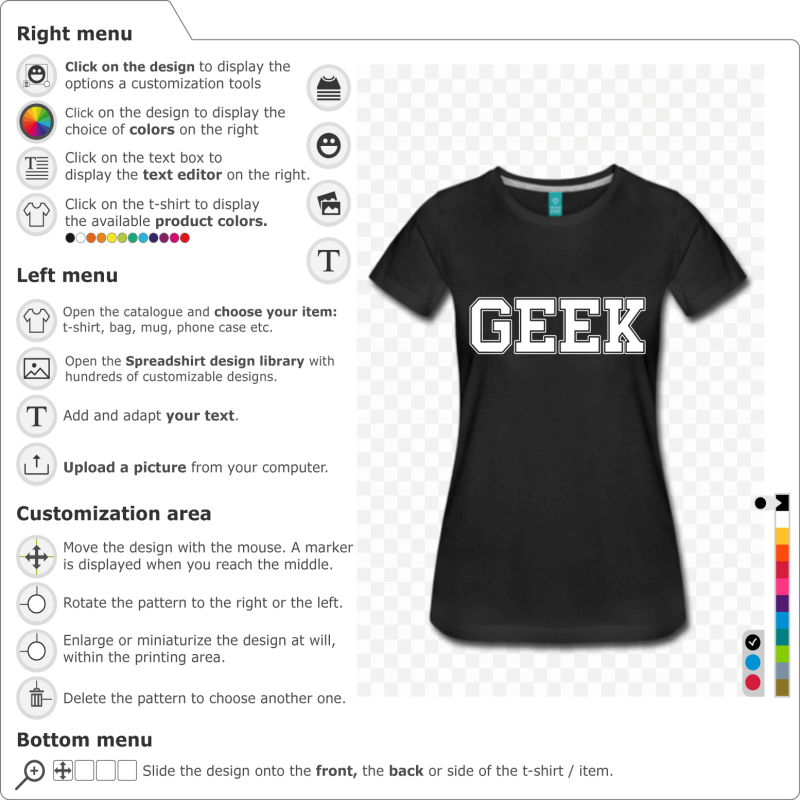 Custom geek t-shirt