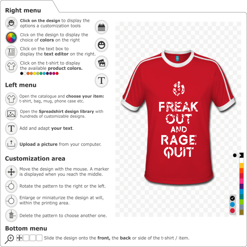 Design keep calm nerd designed in one color. Keep calm parodied in freak out and rage quit, design for gamers.