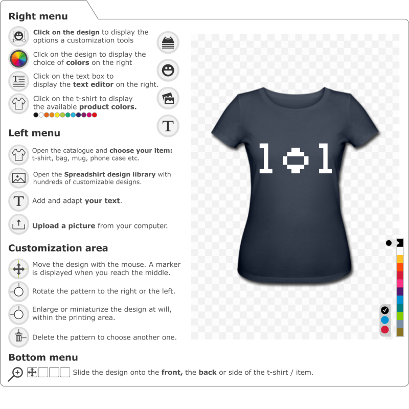 Lol pixel design to print on your custom t-shirt.