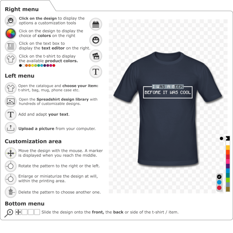 Create a retrogaming t-shirt