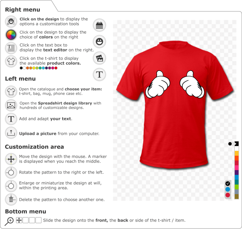 T-shirt Thumbs up mickey online 