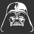 Darth Vader T-shirt to customize. Add your text, adapt the design and create an original Star Wars t-shirt. Nerd and geek design one color. May the fo