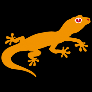 Create your gecko t-shirt online. Stylized 3-color design.