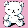 Kawaii teddy bear sitting, 3 colors teddy bear