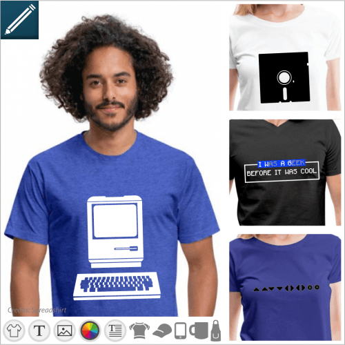 Create your custom retrogaming t-shirt online with a vintage video game design.