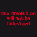Revolution will not be televised, quote from G. Scott-Heron T-shirt to customize.