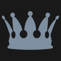 Elegant king's crown to be printed in gold or silver. Customized t-shirt.